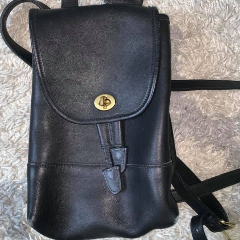 Vintage Coach Leather Backpack